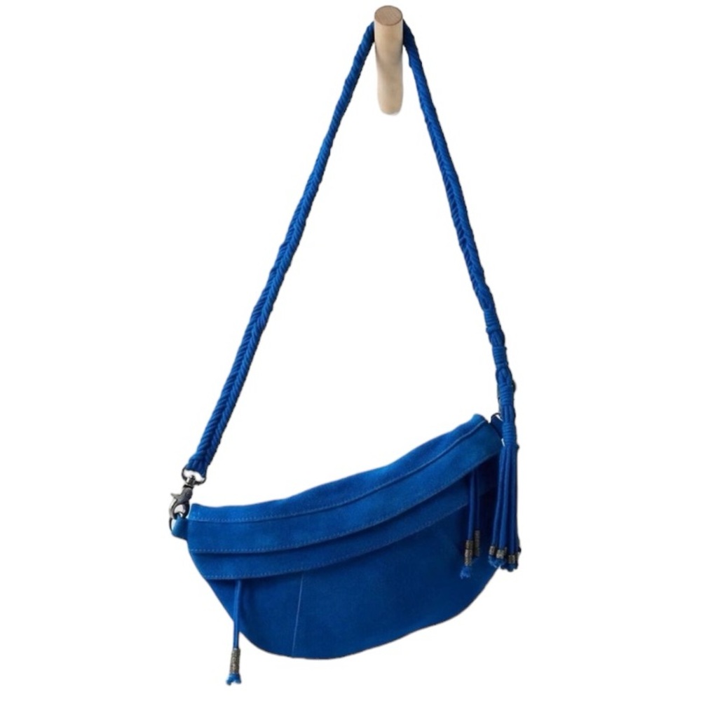 Free People Blue Crossbody Bag